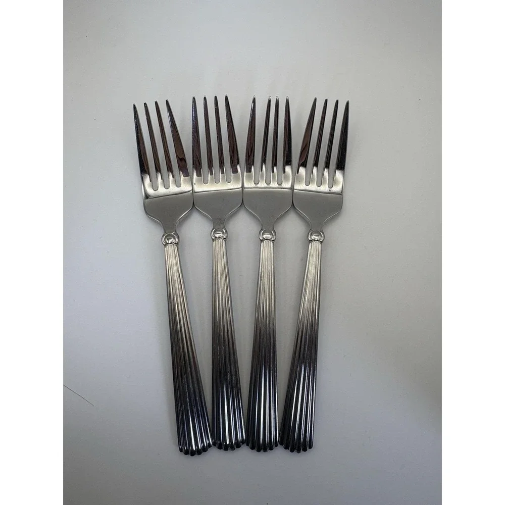 Waterford Carleton Stainless Salad Forks Set of 4 18/10 China